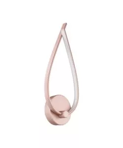 Applique led 'palozza' oro rosa, 17x42,5x6 cm